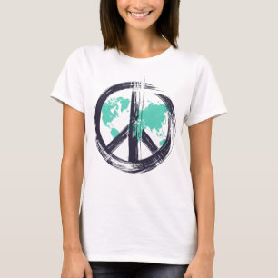 Camiseta Símbolo de paz - Sinal de paz para homens mulheres