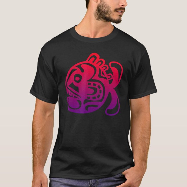 Camiseta Símbolo de Peixe Cultura Haka Kia Ora Dance Nova Z (Frente)
