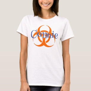 Camiseta Símbolo de Perigo Biológico com Mary Beth