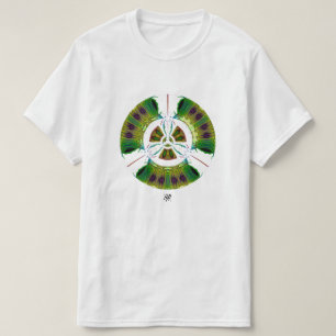 Camiseta Símbolo de perigo biológico psicodélico (ou o que