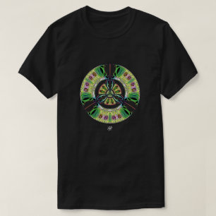 Camiseta Símbolo de perigo biológico psicodélico (ou o que 