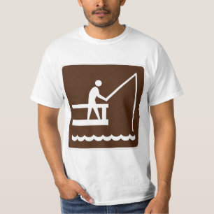 Camiseta Símbolo de pesca clássico e muito divertido T-Sh
