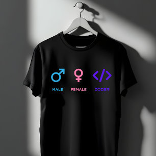 Camiseta Símbolo de Programador Masculino Feminino   Presen