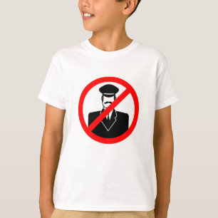 Camiseta Símbolo de Proibido Motorista Engraçado Aviso