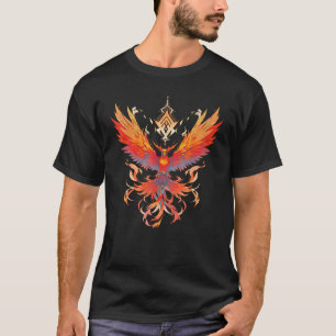 Camiseta Símbolo de renascimento e S da Fênix ascensão