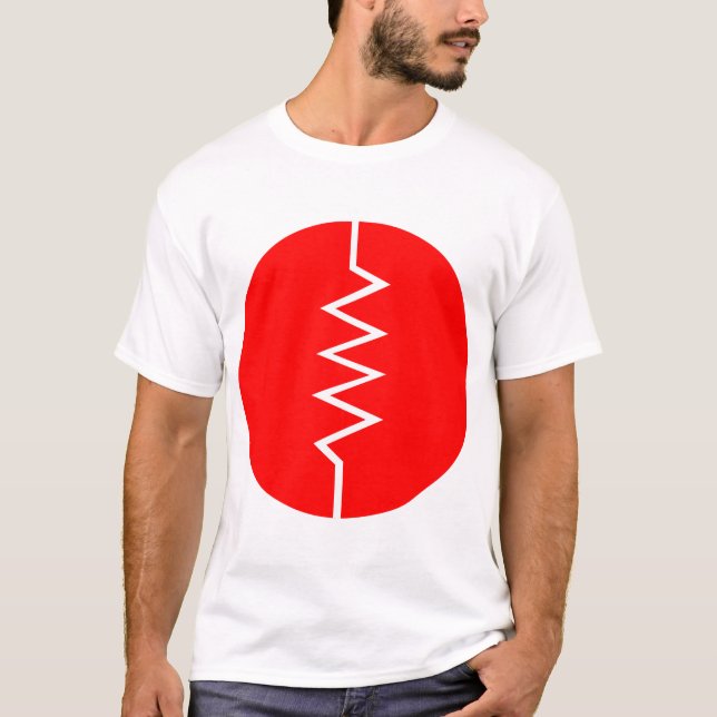 Camiseta Símbolo de Resistor - Circulado (Frente)