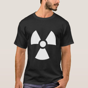 Camiseta Símbolo de risco de radiação