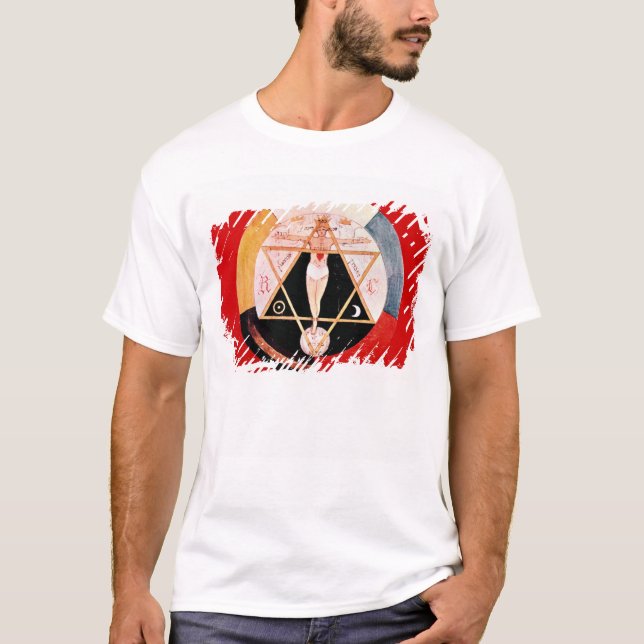 Camiseta Símbolo de Rosicrucian da ordem Hermetic (Frente)