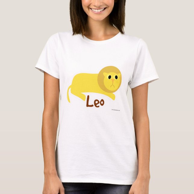 Camiseta Símbolo de Símbolo de Astrologia Lion Leo Cute (Frente)