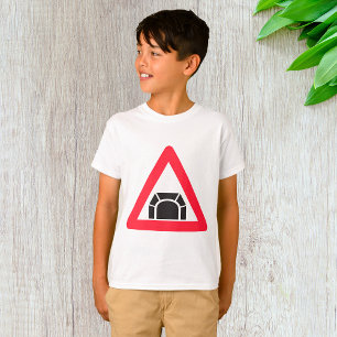 Camiseta Símbolo de Sinal de Estrada do Túnel