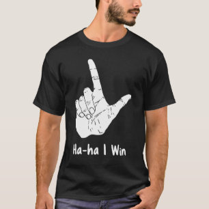Camiseta Símbolo de Sinal de Perda do Gesto da Mão
