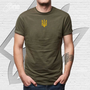 Camiseta Símbolo de Sinalizador da Ucrânia Volodymyr Zelens