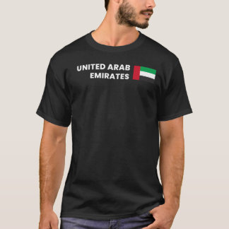 Camiseta Símbolo de Sinalizador do Orgulho dos Emirados Ára