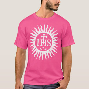 Camiseta Símbolo de Título Religioso de Jesus Jesuíta do Ch