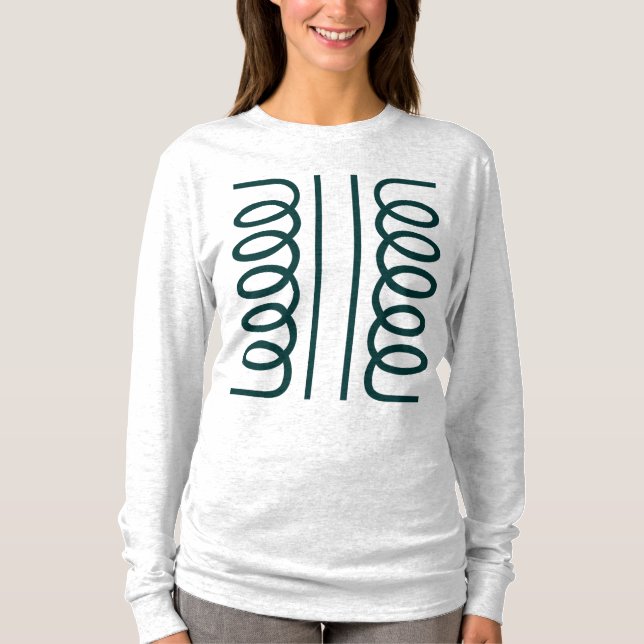 Camiseta Símbolo de Transformador Elétrico (Frente)