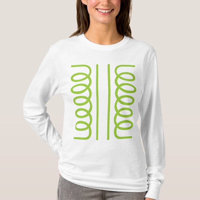 Camiseta Símbolo de Transformador Elétrico (Frente)