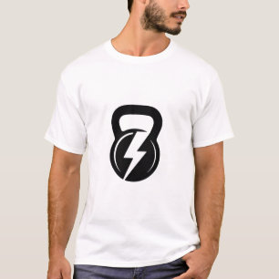 Camiseta Símbolo de Treino Simples com Kettlebell
