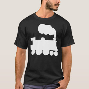 Camiseta Símbolo de Trem a Vapor - Branco