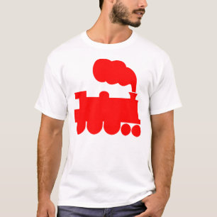 Camiseta Símbolo de Trem a Vapor - Vermelho
