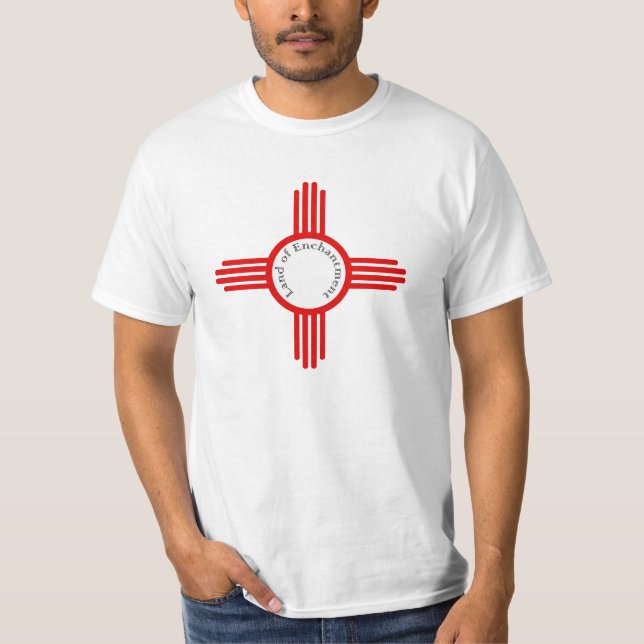Camiseta Símbolo de Zia com terra de encantamento (Frente)
