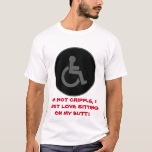Camiseta Símbolo deficiente - Não sou Cripple