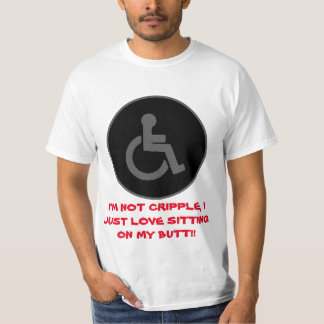 Camiseta Símbolo deficiente - Não sou Cripple