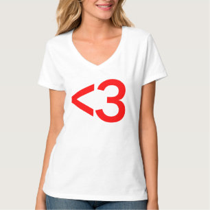Camiseta símbolo do amor