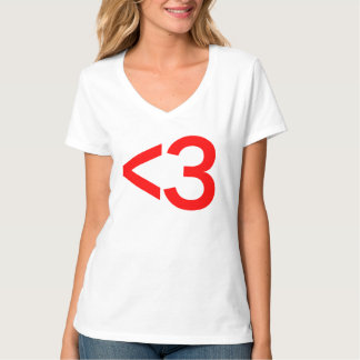 Camiseta símbolo do amor