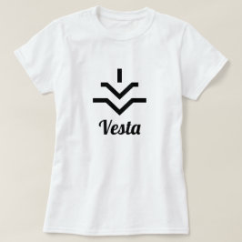 Camiseta Símbolo ⚶ do asteroide Vesta