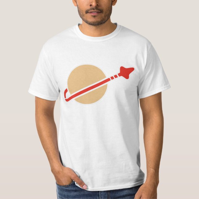 Camiseta Símbolo do astronauta do espaço do tijolo do (Frente)