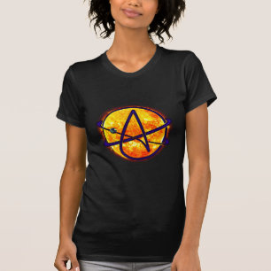 Camiseta Símbolo do ateu do ardor Sun