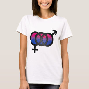 Camiseta símbolo do Bisexual 3D