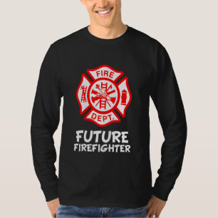 Camiseta Símbolo do Corpo de Bombeiros Infantil Futuro Bomb