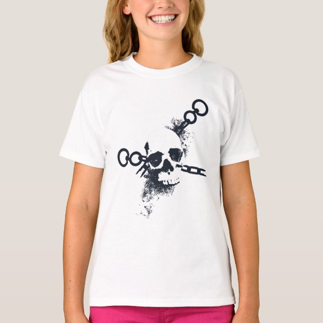 Camiseta Símbolo do crânio do necromante (Frente)