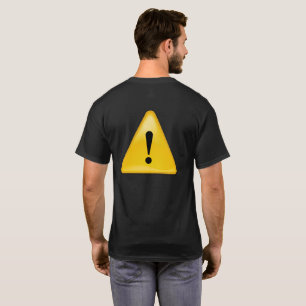 Camiseta Símbolo do cuidado para a segurança da motocicle