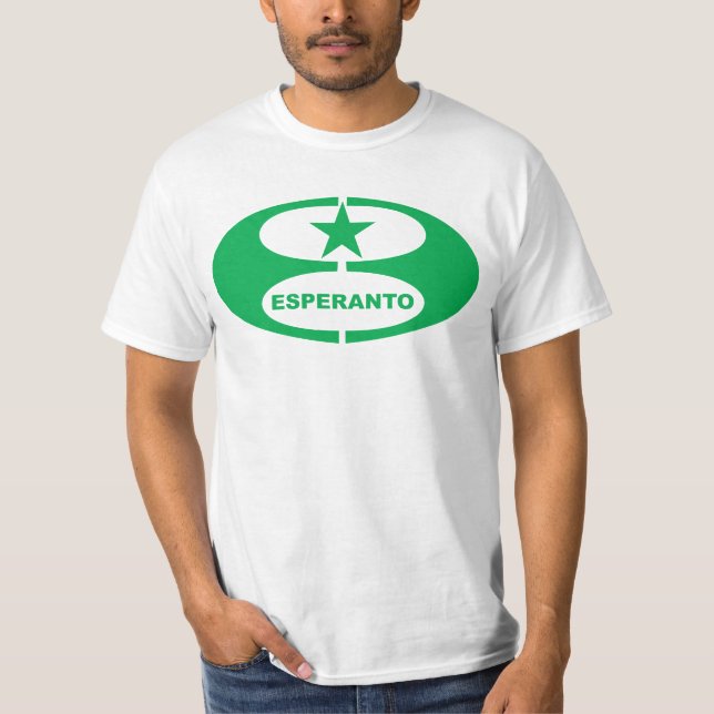 Camiseta Símbolo do esperanto, (Frente)