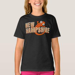 Camiseta Símbolo do Estado de New Hampshire Newt Vermelho M
