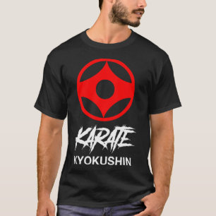 Camiseta Símbolo do Karate Kyokushin Treinamento no Dojo Ky