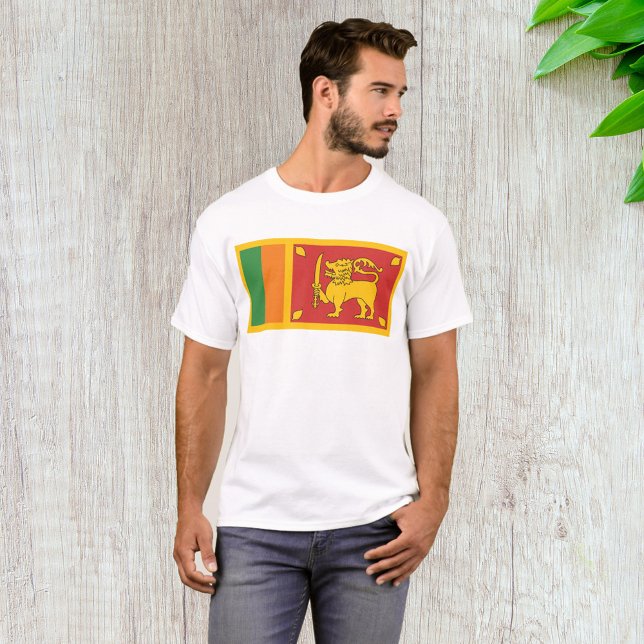 Camiseta Símbolo do Leão da Bandeira Nacional do Sri Lanka (Criador carregado)