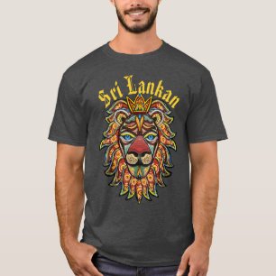 Camiseta Símbolo do Leão do Sri Lanka
