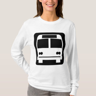Camiseta Símbolo do ônibus - preto