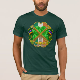 Camiseta Símbolo do Patrimônio do Trevo Celta Inspirado Irl