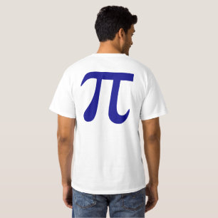 Camiseta Símbolo do Pi dos azuis marinhos