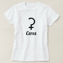 Camiseta ⚳ Símbolo do planeta anão Ceres