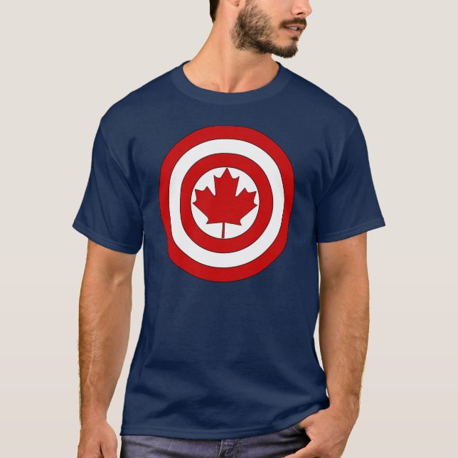 Camiseta Símbolo do protetor do capitão Canadá (Frente)