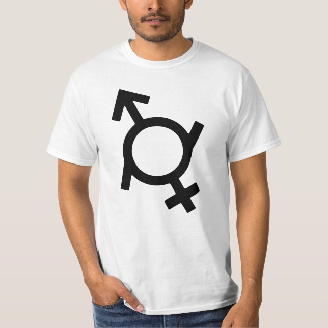 Camiseta Símbolo do sexo feminino e masculino (Frente)