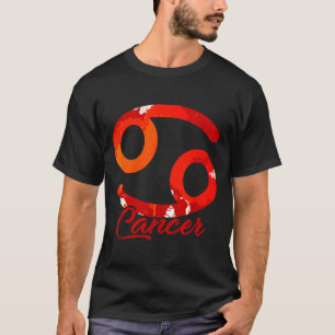 Camiseta Símbolo do Signo Astrológico Câncer do Zodíaco
