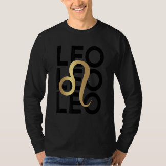 Camiseta Símbolo do Signo do Zodíaco Horóscopo Leão Leo