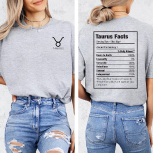 Camiseta Símbolo do Signo Zodiacal TAURUS