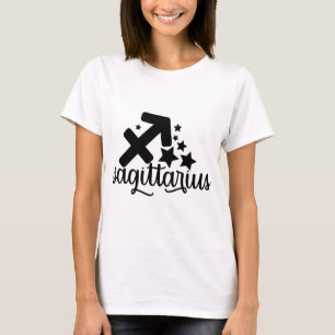 Camiseta Símbolo do sinal do zodíaco do Sagitário